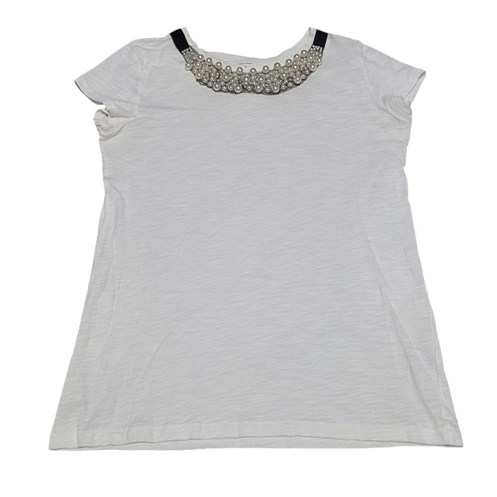 Loft pearl necklace tee